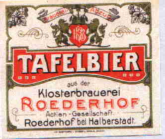 Tafelbier Klosterbrauerei Rderhof